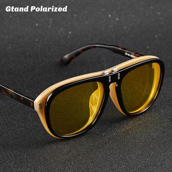 sunglasses gtand 2021 fashion stylish flip up steampunk style polarized clamshell double layer brand design sun glasses gt109, White;black
sunglasses gtand 2021 fashion stylish flip up steampunk style polarized clamshell double layer brand design sun glasses gt109, White;black