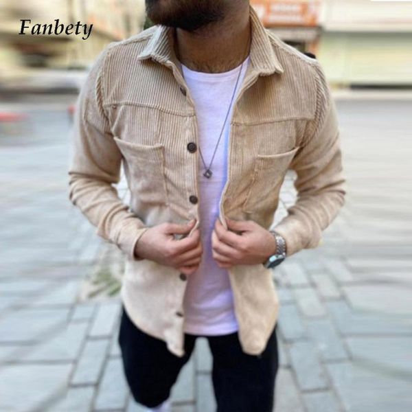 men's casual shirts autumn fashion rib corduroy turn-down collar solid male spring single breasted button streetwear shirt, White;black
men's casual shirts autumn fashion rib corduroy turn-down collar solid male spring single breasted button streetwear shirt, White;black