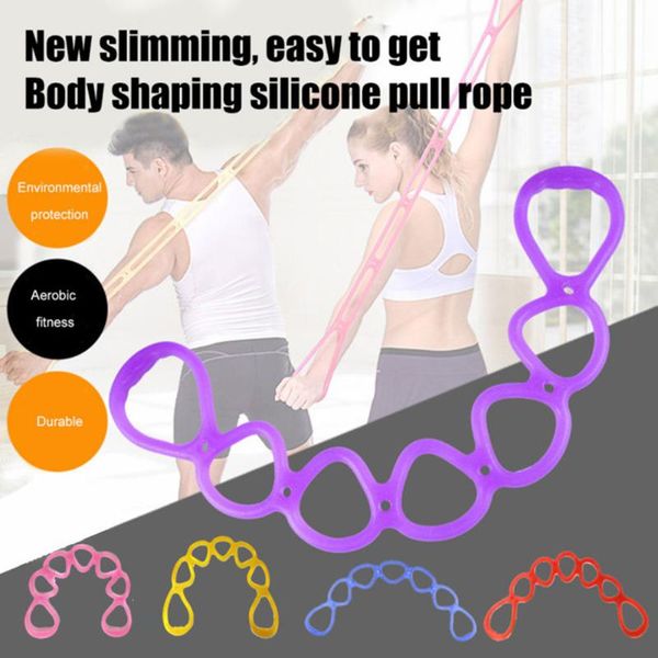 silicone resistance band arms chest training loop figure 8 home workout equipment yoga stripes
silicone resistance band arms chest training loop figure 8 home workout equipment yoga stripes