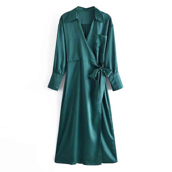 2021 fashion women green satin shirt dress with slash vintage long sleeve office ladies midi, Black;gray
2021 fashion women green satin shirt dress with slash vintage long sleeve office ladies midi, Black;gray