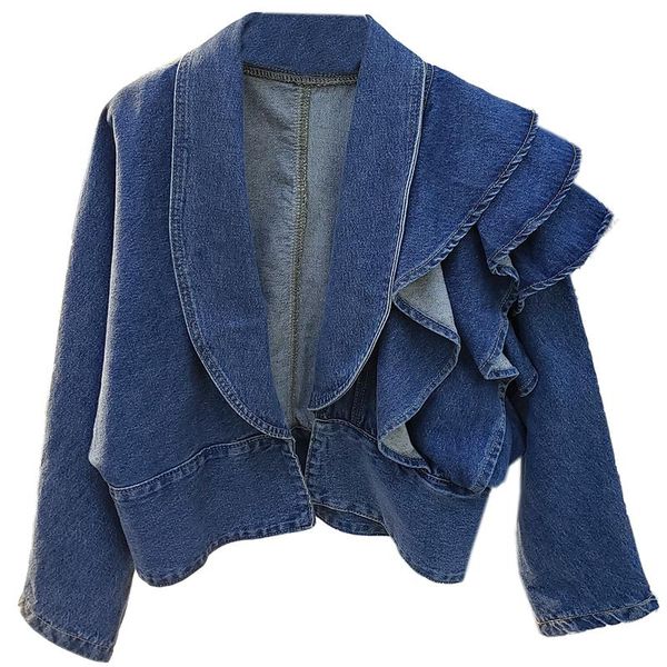 women's jackets batwing sleeve ruffles crop denim jacket coat outerwear autumn women streetwear chaquetas mujer korean v neck jeans, Black;brown
women's jackets batwing sleeve ruffles crop denim jacket coat outerwear autumn women streetwear chaquetas mujer korean v neck jeans, Black;brown