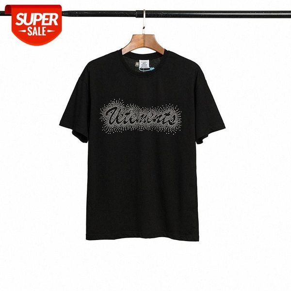 vetements brand rhinestone letter round neck short sleeve mens and womens casual couple tshirt iq49, White;black
vetements brand rhinestone letter round neck short sleeve mens and womens casual couple tshirt iq49, White;black