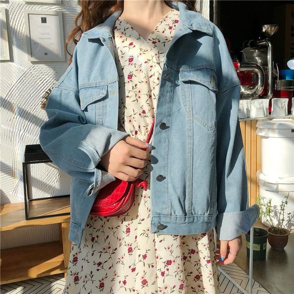 women's jackets denim jacket autumn korean vintage loose casual coat harajuku preppy styel simple ladies, Black;brown
women's jackets denim jacket autumn korean vintage loose casual coat harajuku preppy styel simple ladies, Black;brown