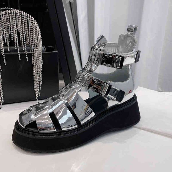 new summer platform hollow sandals women unique mirror synthetic material flat short boots ankle magic tape design leisure shoes 60% off sto, Black
new summer platform hollow sandals women unique mirror synthetic material flat short boots ankle magic tape design leisure shoes 60% off sto, Black