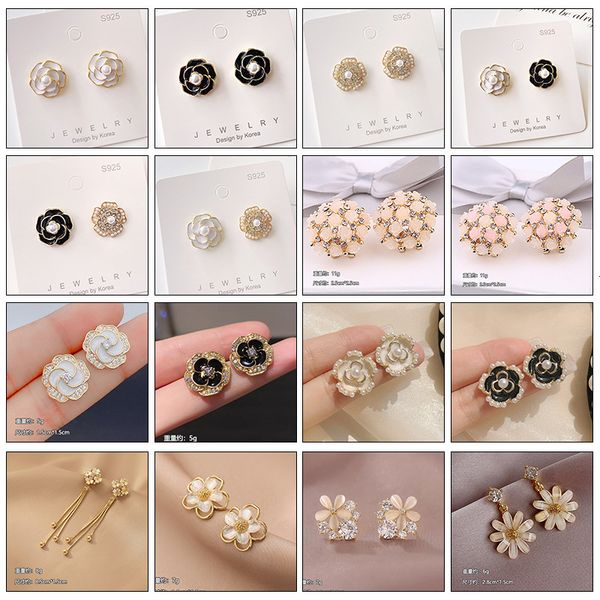 2021 camellia flower small fragrance earrings asymmetric temperament earrings, Golden
2021 camellia flower small fragrance earrings asymmetric temperament earrings, Golden