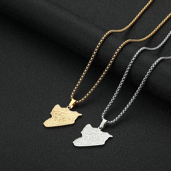 pendant necklaces cxwind simple fashion stainless steel map necklace luxurious ladies syria clavicle chain jewelry, Silver
pendant necklaces cxwind simple fashion stainless steel map necklace luxurious ladies syria clavicle chain jewelry, Silver