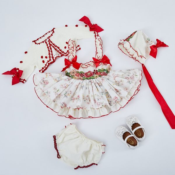girls' dresses 4pcs baby floral vintage spanish ball gown autumn winter toddler lolita princess for girl birthday party, Red;yellow
girls' dresses 4pcs baby floral vintage spanish ball gown autumn winter toddler lolita princess for girl birthday party, Red;yellow