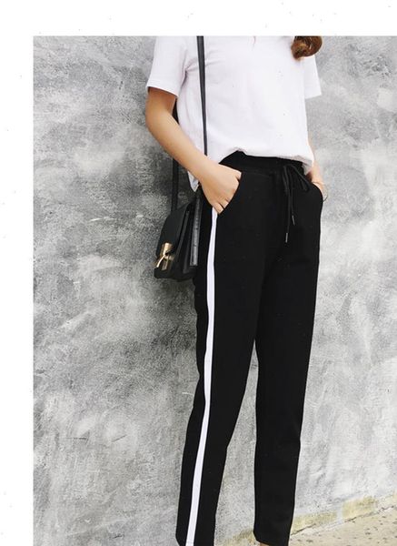 spring sweatpants women capris trousers for casual harem pants harajuku womens streetwear loose black striped female, Black;white
spring sweatpants women capris trousers for casual harem pants harajuku womens streetwear loose black striped female, Black;white