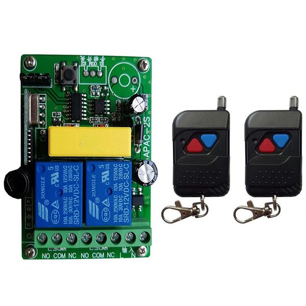 smart home control 433mhz universal ac 220v 2ch wireless remote switch receiver module and rf transmitter for led lights garage door
smart home control 433mhz universal ac 220v 2ch wireless remote switch receiver module and rf transmitter for led lights garage door