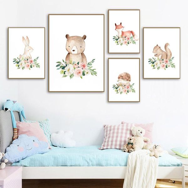 paintings baby nursery watercolor flower animal hedgehog bear squirrel canvas poster print painting picture kid bedroom decor
paintings baby nursery watercolor flower animal hedgehog bear squirrel canvas poster print painting picture kid bedroom decor