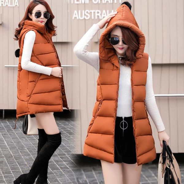 women's vests woman's coat autumn and winter female long cotton warm vest loose hooded star decoration for ladies, Black;white
women's vests woman's coat autumn and winter female long cotton warm vest loose hooded star decoration for ladies, Black;white
