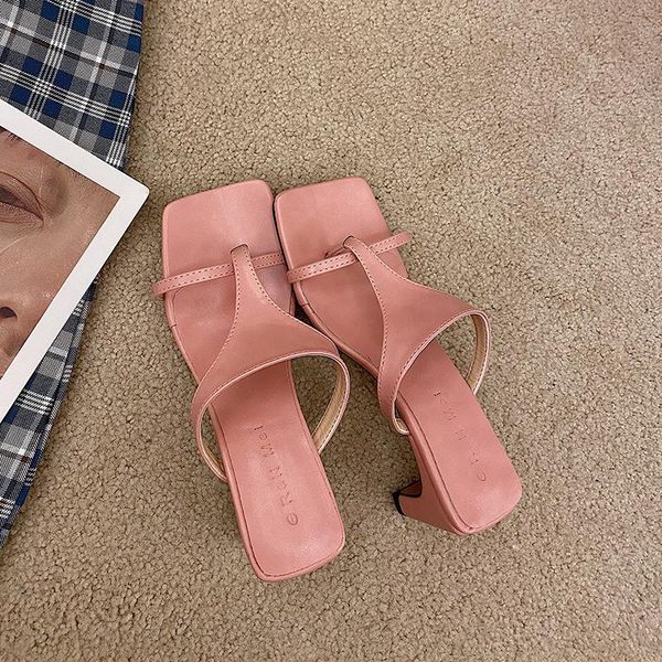 women summer leather slippers high heel sandals casual holiday outside slides heels shoes, Black
women summer leather slippers high heel sandals casual holiday outside slides heels shoes, Black