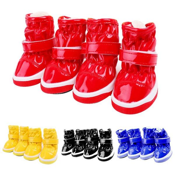dog apparel 4pcs/set pu leather shoes waterproof anti slip puppy pet winter warm snow boots for small dogs chihuahua
dog apparel 4pcs/set pu leather shoes waterproof anti slip puppy pet winter warm snow boots for small dogs chihuahua