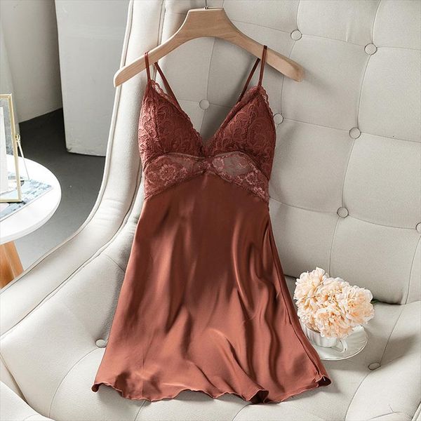 hollow out nightdress satin womens sleepwears bathrobe nightgown casual intimate lingerie short sleeveless home dressing gown, Black;red
hollow out nightdress satin womens sleepwears bathrobe nightgown casual intimate lingerie short sleeveless home dressing gown, Black;red