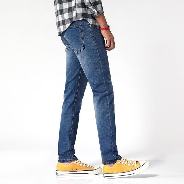 stretch jeans men's loose straight korean youth mid waist casual pants men denim for, Blue
stretch jeans men's loose straight korean youth mid waist casual pants men denim for, Blue