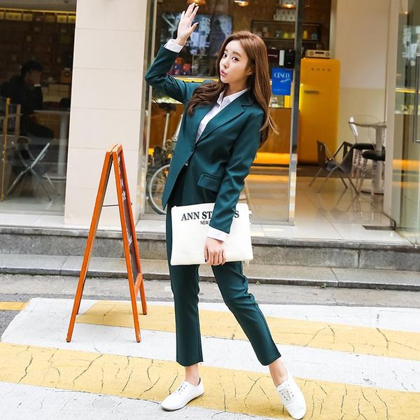 women's tracksuits spring summer business women 2 piece interview suit set uniform long-sleeved blazer and pencil pant office lady suit, Gray
women's tracksuits spring summer business women 2 piece interview suit set uniform long-sleeved blazer and pencil pant office lady suit, Gray