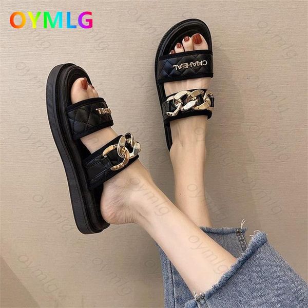 slippers one-word sandals and women 2021 korean version of the thick-soled outside wear flat chain beach, Black
slippers one-word sandals and women 2021 korean version of the thick-soled outside wear flat chain beach, Black