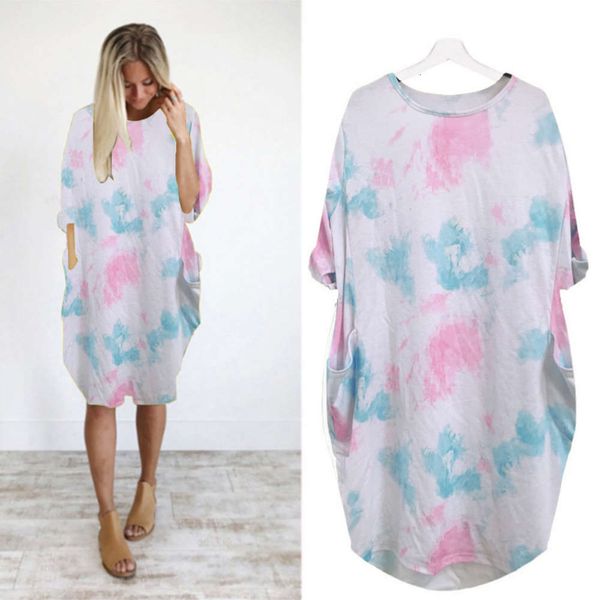women's casual loose pocket long sleeve oversize tie dye printed dress, Black;gray
women's casual loose pocket long sleeve oversize tie dye printed dress, Black;gray