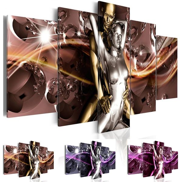 fashion wall art canvas painting 5 pieces brown blue purple abstract metal dancer modern home decoration, no frame
fashion wall art canvas painting 5 pieces brown blue purple abstract metal dancer modern home decoration, no frame