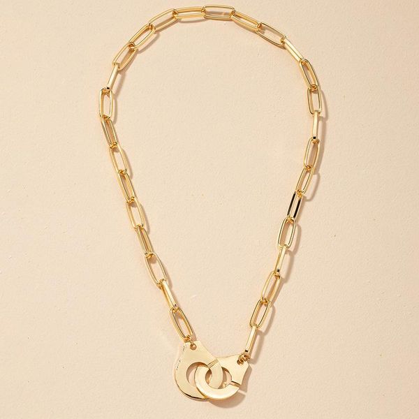 chains fashion gold silver color handcuffs necklace link chain couple charm hip hop minimalist jewelry for women girls party gift
chains fashion gold silver color handcuffs necklace link chain couple charm hip hop minimalist jewelry for women girls party gift