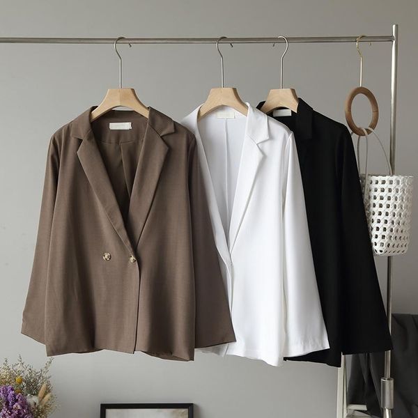 women's jackets office lady autumn solid business suit collar long sleeve good quality jacket vintage thin coats, Black;brown
women's jackets office lady autumn solid business suit collar long sleeve good quality jacket vintage thin coats, Black;brown