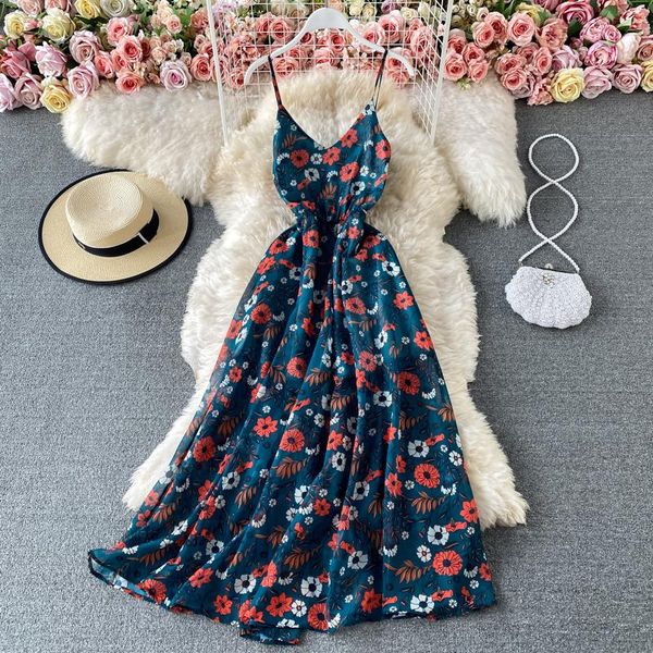 beach dress zanzea vestidos mujer floral chiffon harvest waist show thin temperament suspender seaside holiday long casual dresses, Black;gray
beach dress zanzea vestidos mujer floral chiffon harvest waist show thin temperament suspender seaside holiday long casual dresses, Black;gray