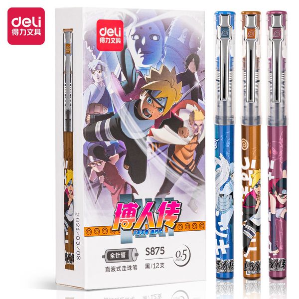 naruto deli straight liquid ball pen 0.5mm neutral needle black water for students, Blue;orange
naruto deli straight liquid ball pen 0.5mm neutral needle black water for students, Blue;orange