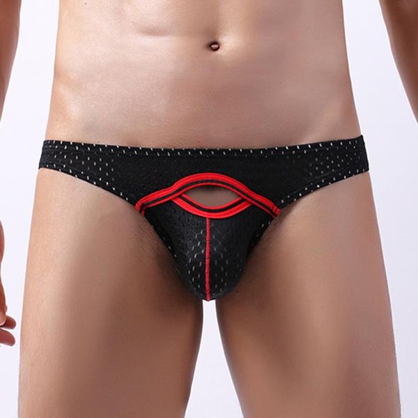 underpants men u-bulge pouch underwear with hole low waist briefs mesh panties breathable knickers mans sport, Black;white
underpants men u-bulge pouch underwear with hole low waist briefs mesh panties breathable knickers mans sport, Black;white