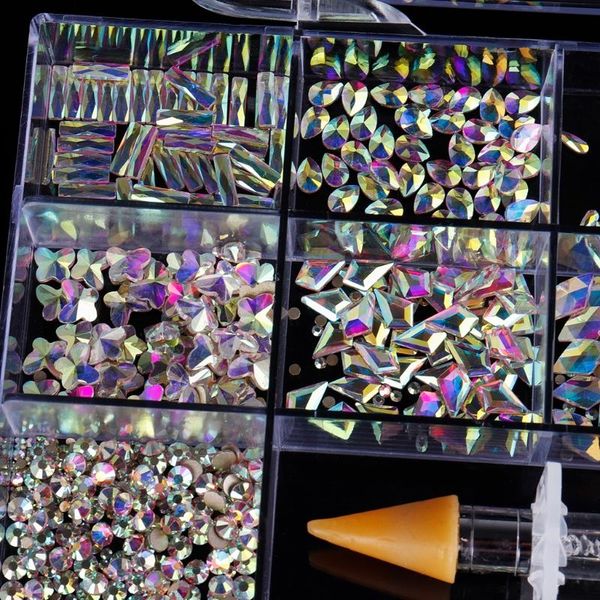 nail art decorations q1qd 21 grids decoration kit multi shapes with dual-ended dotting pen, Silver;gold
nail art decorations q1qd 21 grids decoration kit multi shapes with dual-ended dotting pen, Silver;gold