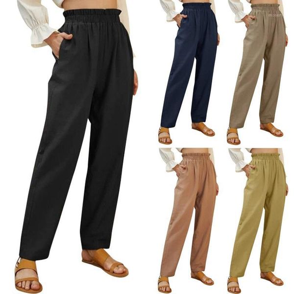 women's pants & capris pantalon pour femme solid color high waist cotton and loose pocket leisure time trouser lastic trouse, Black;white
women's pants & capris pantalon pour femme solid color high waist cotton and loose pocket leisure time trouser lastic trouse, Black;white