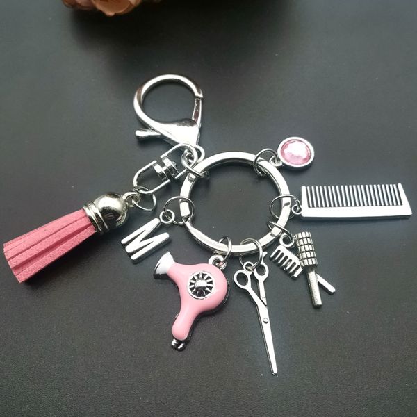 a-z hairstyle gift charm tassel keychain retro jewelry mini hairdressing scissors hair dryer comb keychain, Silver
a-z hairstyle gift charm tassel keychain retro jewelry mini hairdressing scissors hair dryer comb keychain, Silver