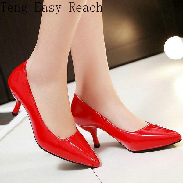 selling women shoes pointed toe pumps patent leather dress red 6cm high heels boat plus size 41 42 43, Black
selling women shoes pointed toe pumps patent leather dress red 6cm high heels boat plus size 41 42 43, Black