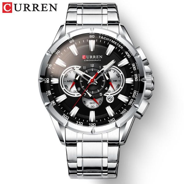 wristwatches relogio masculino curren mens watches fashion casual clock stainless steel sports chronograph quartz watch man, Slivery;brown
wristwatches relogio masculino curren mens watches fashion casual clock stainless steel sports chronograph quartz watch man, Slivery;brown