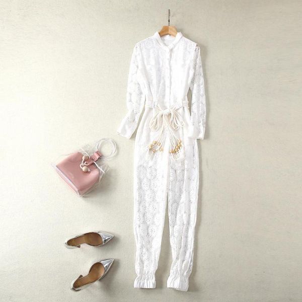 women's jumpsuits & rompers european and american fashion 2021 spring style long sleeve bud silk white slim jumpsuit, Black;white
women's jumpsuits & rompers european and american fashion 2021 spring style long sleeve bud silk white slim jumpsuit, Black;white