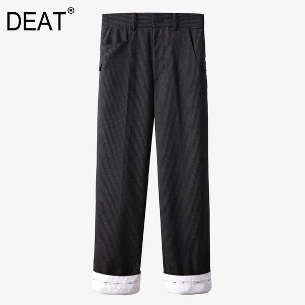 spring and summer fashion casual stitching white edge loose thin straight long pants women sh176 women's & capris, Black;white
spring and summer fashion casual stitching white edge loose thin straight long pants women sh176 women's & capris, Black;white