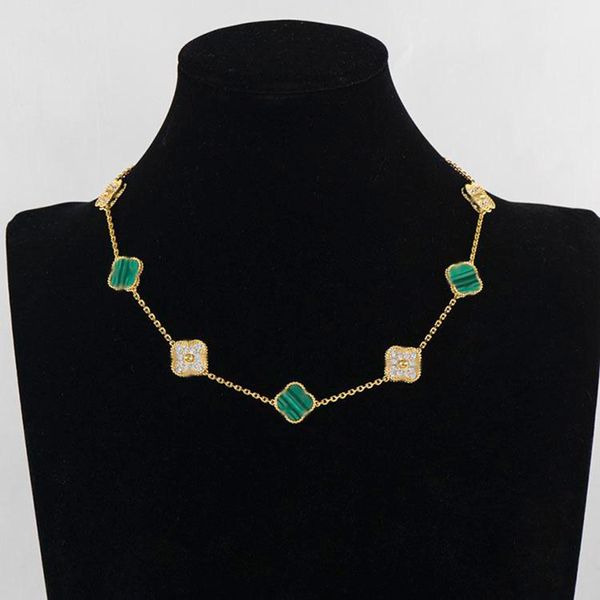 100% 925 silver fashion necklace elegant ten clover classic necklaces gift for woman jewelry pendant 5 charms agate 18k gold four leaf logo
100% 925 silver fashion necklace elegant ten clover classic necklaces gift for woman jewelry pendant 5 charms agate 18k gold four leaf logo