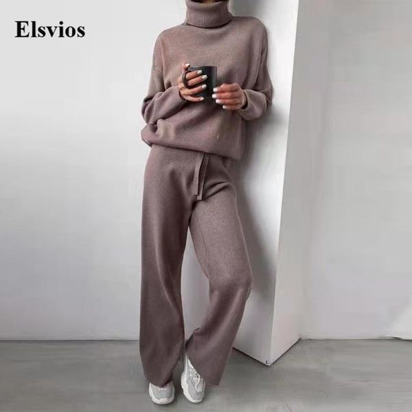 women's two piece pants fashion soft knitted lady 2 set casual turtleneck pullover +pants outfits autumn winter solid women home suit h, White
women's two piece pants fashion soft knitted lady 2 set casual turtleneck pullover +pants outfits autumn winter solid women home suit h, White