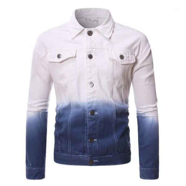 men's jackets denim jacket men personality gradient design lapel coat male simple solid color loose plus size arrival, Black;brown
men's jackets denim jacket men personality gradient design lapel coat male simple solid color loose plus size arrival, Black;brown