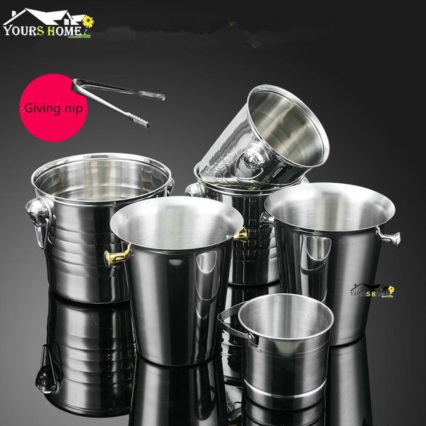 ice buckets and coolers 1l-7l stainless steel bucket wine champagne with strainer & tong barware
ice buckets and coolers 1l-7l stainless steel bucket wine champagne with strainer & tong barware
