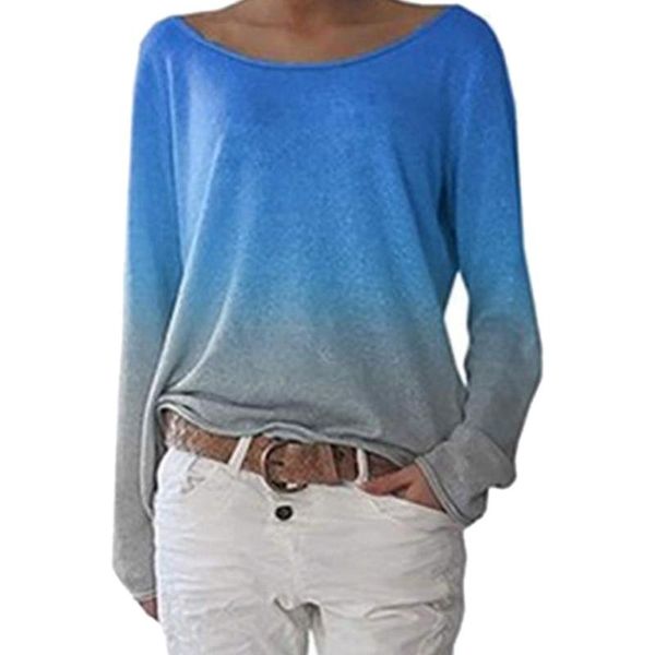 women's t-shirt holiday long sleeves shopping soft ladies casual knitted autumn loose women shirt daily contrast color crew neck spring, White
women's t-shirt holiday long sleeves shopping soft ladies casual knitted autumn loose women shirt daily contrast color crew neck spring, White