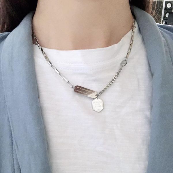non-fading titanium steel ins cool non-mainstream silver color exquisite irregular chain net red clavicle female pendant necklaces
non-fading titanium steel ins cool non-mainstream silver color exquisite irregular chain net red clavicle female pendant necklaces