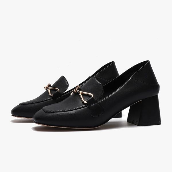 spring leisure college style high heel two wear thick square comfortable women's shoes dress, Black
spring leisure college style high heel two wear thick square comfortable women's shoes dress, Black
