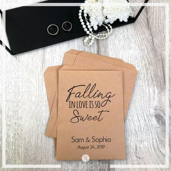 gift wrap custom wedding favor bags- falling in love is so sweet - party bags kraft paper buffet treat
gift wrap custom wedding favor bags- falling in love is so sweet - party bags kraft paper buffet treat