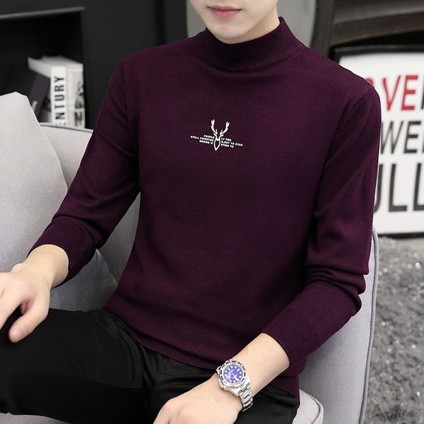 fashion sweater men's live goods autumn and winter t-shirt half high collar thickened warm bottomed, White;black
fashion sweater men's live goods autumn and winter t-shirt half high collar thickened warm bottomed, White;black