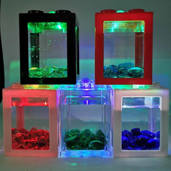 aquariums usb mini fish tank betta aquarium with led light creative building block deskbox decor feeding box
aquariums usb mini fish tank betta aquarium with led light creative building block deskbox decor feeding box