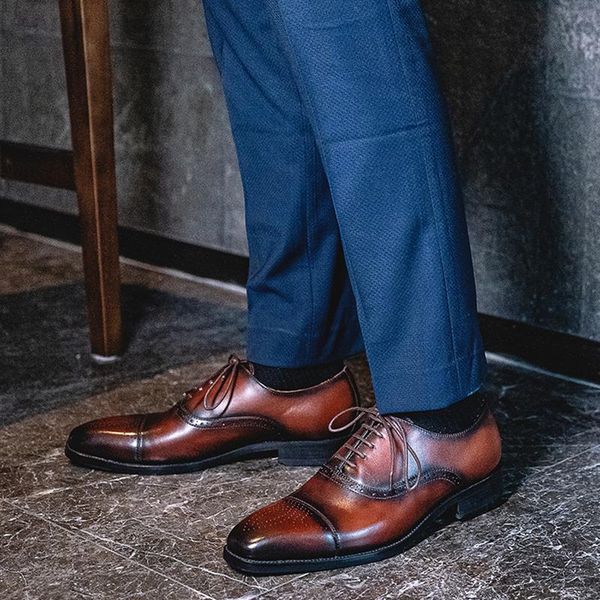dress shoes mens formal genuine leather oxford for men dressing wedding men's brogues office lace up male 2021, Black
dress shoes mens formal genuine leather oxford for men dressing wedding men's brogues office lace up male 2021, Black