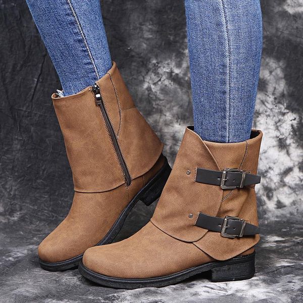 boots retro leather women short square heel winter ankle zipper solid color round toe ladies shoes botas para mujer, Black
boots retro leather women short square heel winter ankle zipper solid color round toe ladies shoes botas para mujer, Black
