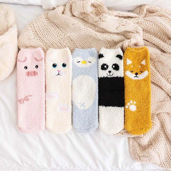 cute fashion accessories coral fleece cartoon animal socks thick winter warm middle tube socks women girls kawaii sleep home floor socks sok, Silver
cute fashion accessories coral fleece cartoon animal socks thick winter warm middle tube socks women girls kawaii sleep home floor socks sok, Silver