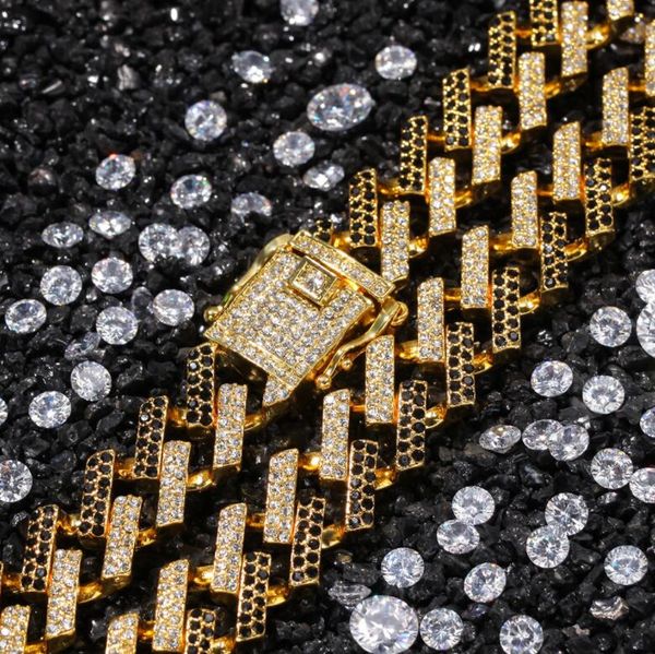 new 15mm strip cuban chain miami hip-hop necklace imitated with golden diamond hip hop for men jewelry necklaces gift, Black
new 15mm strip cuban chain miami hip-hop necklace imitated with golden diamond hip hop for men jewelry necklaces gift, Black