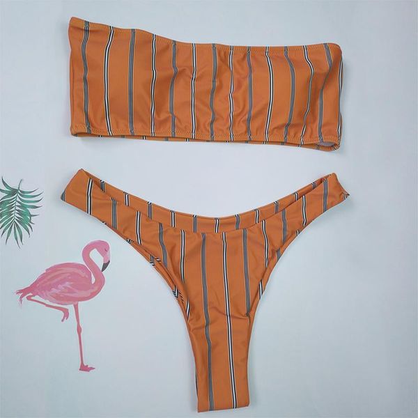 bikinis set orange stripe bikini women swimsuit strapless bandeau bathing suit s-xl girl backless padded swimwear micro
bikinis set orange stripe bikini women swimsuit strapless bandeau bathing suit s-xl girl backless padded swimwear micro
